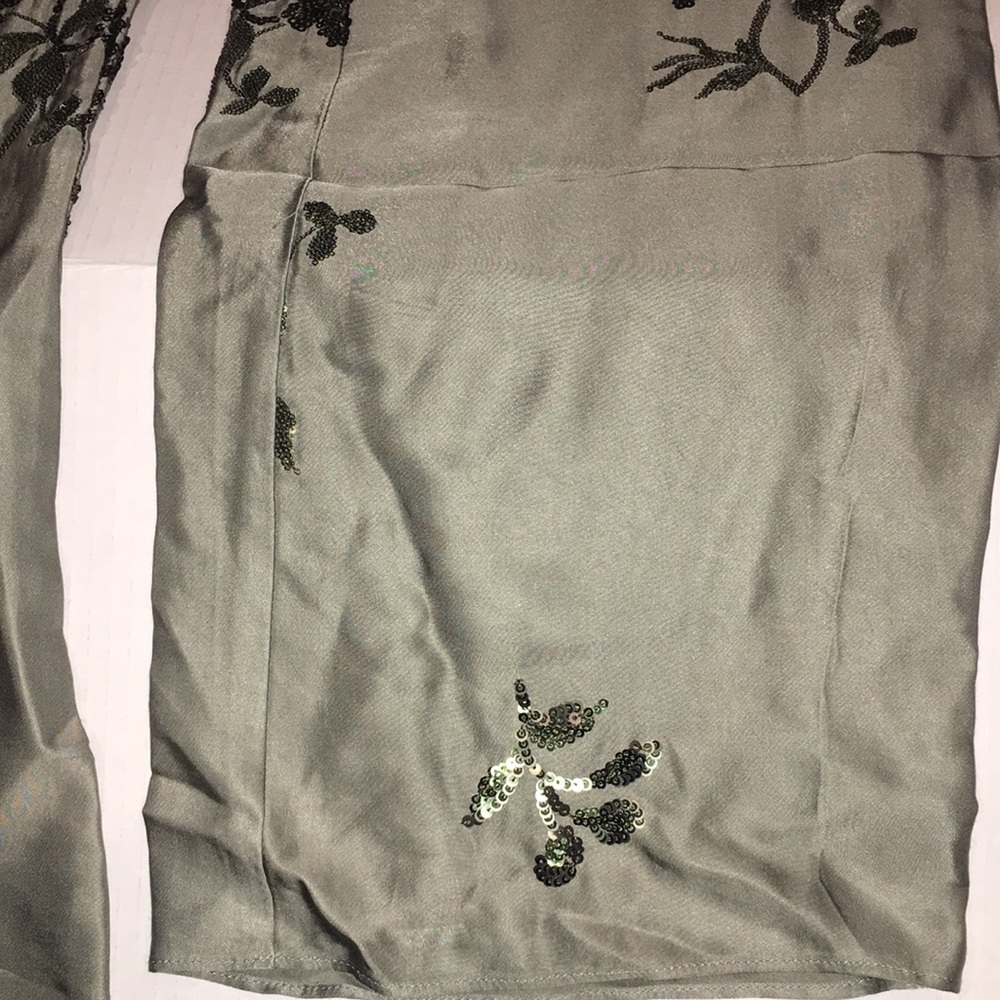 Zara Sequined Wide Leg Pants | 100% Viscose | Evening Trousers | Size S - Picture 2 of 7